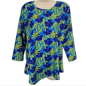 Pippa Blair Tropical Print Tunic Sz M